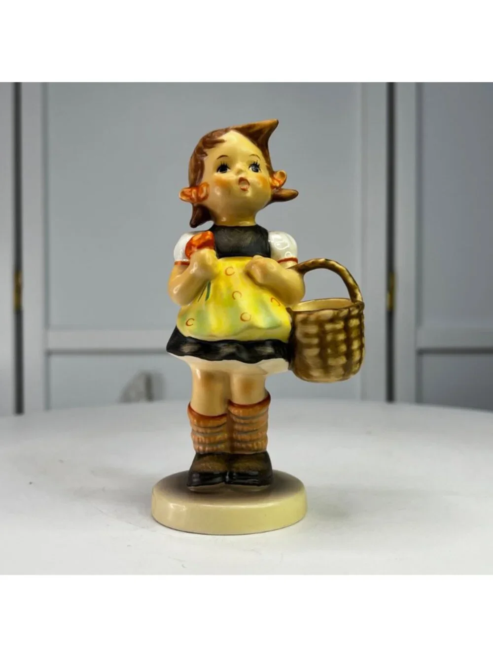 Hummel Sister Porcelain Figurine With Basket 5.5